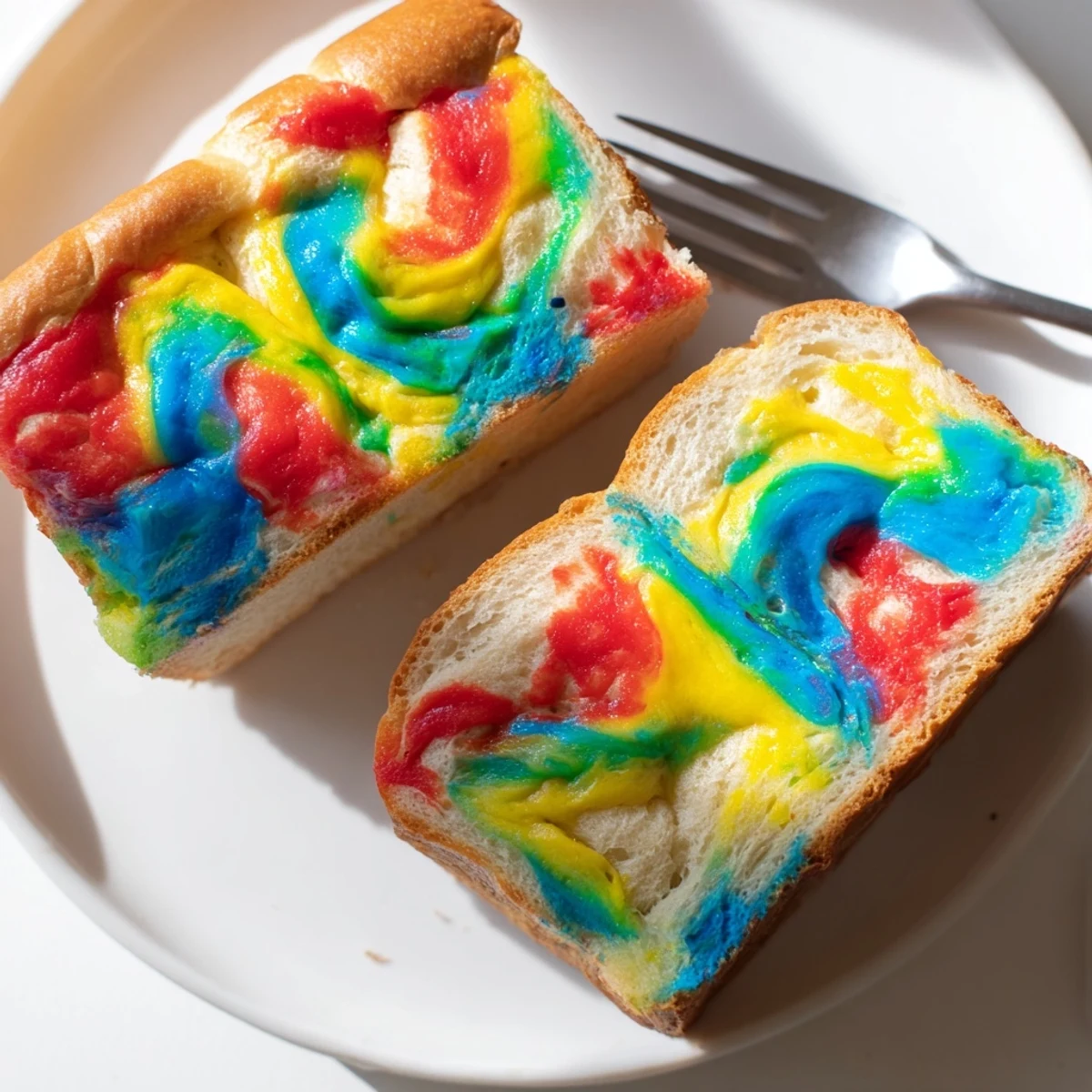 Cloud Bread Rainbow Colors