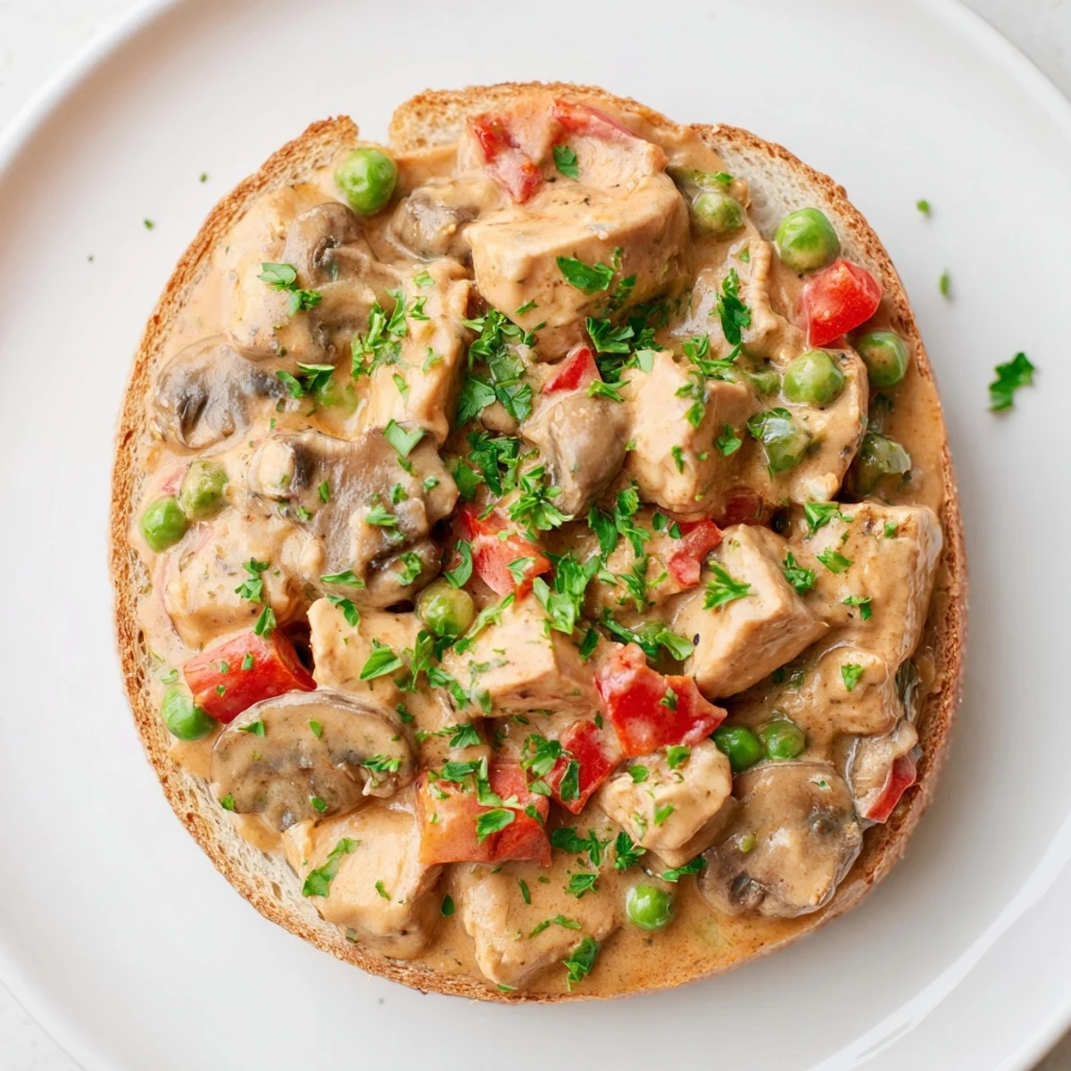 Chicken à la King Toast