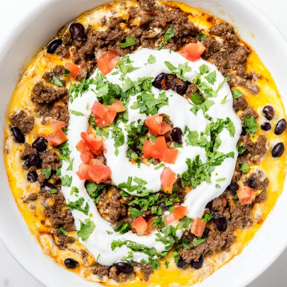 Enjoy warm, hearty Slow Cooker Cream Cheese Taco Dip, perfect for parties alongside flavorful dippers.