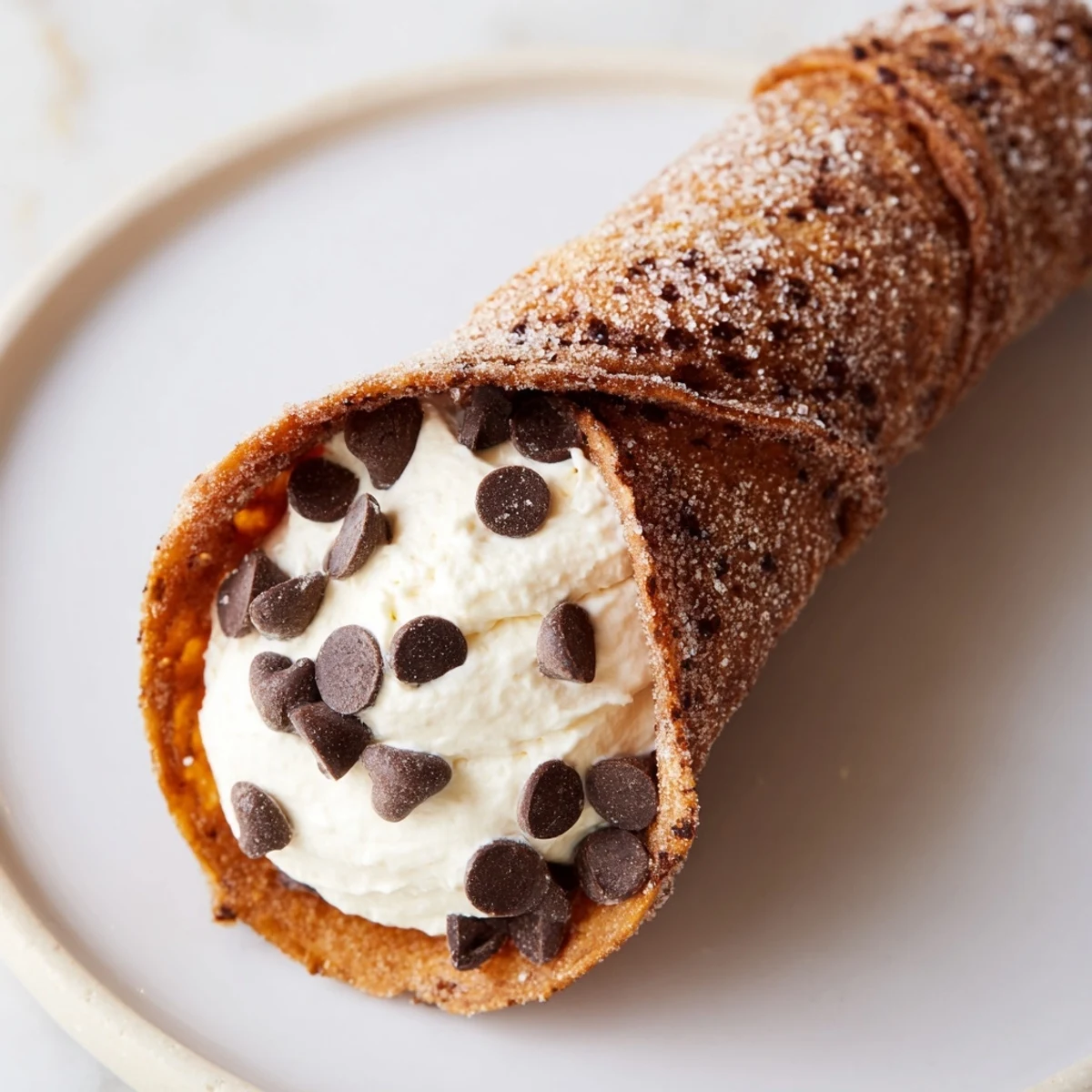 Golden churro cheesecake cones, crispy and cinnamon-sugary, with a creamy cheesecake filling, ready to devour.