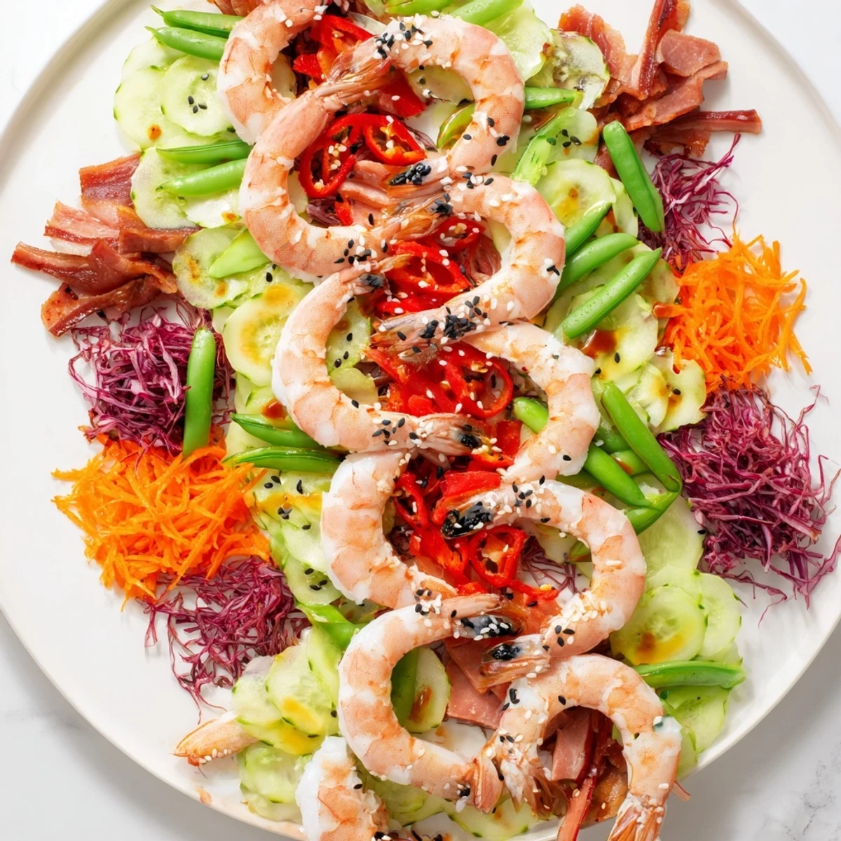 The delicious Mighty Dragon Lunar New Year board has potstickers and rice balls, ideal for sharing this New Year.