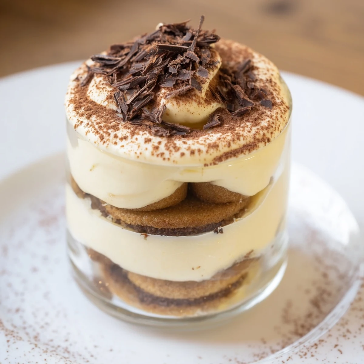 Rich Countdown Tiramisu Shots ready to be served, showcasing delectable layers and cocoa dusting.