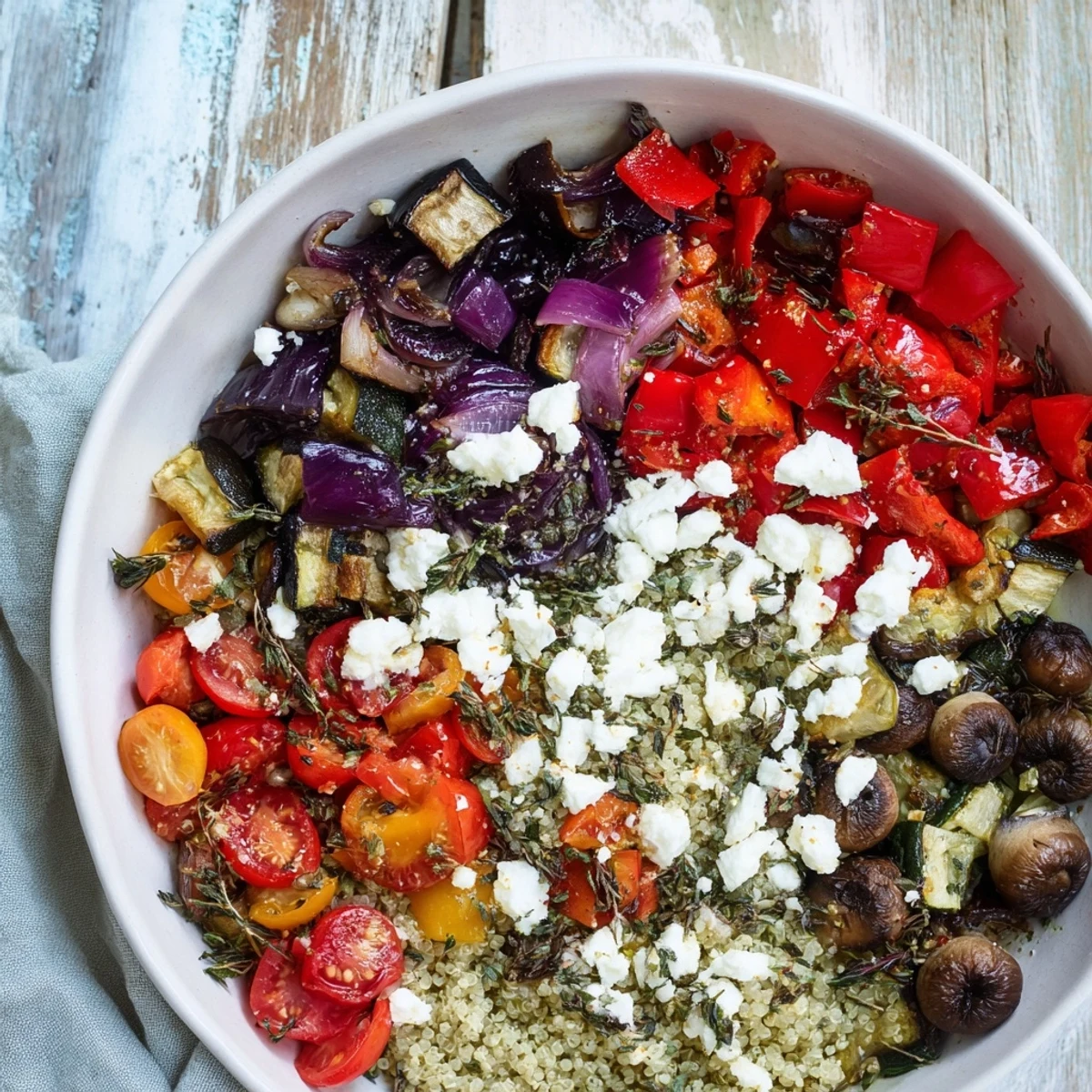 Fragrant Spice Route dish featuring colorful, vibrant vegetables served in three tantalizing clusters.