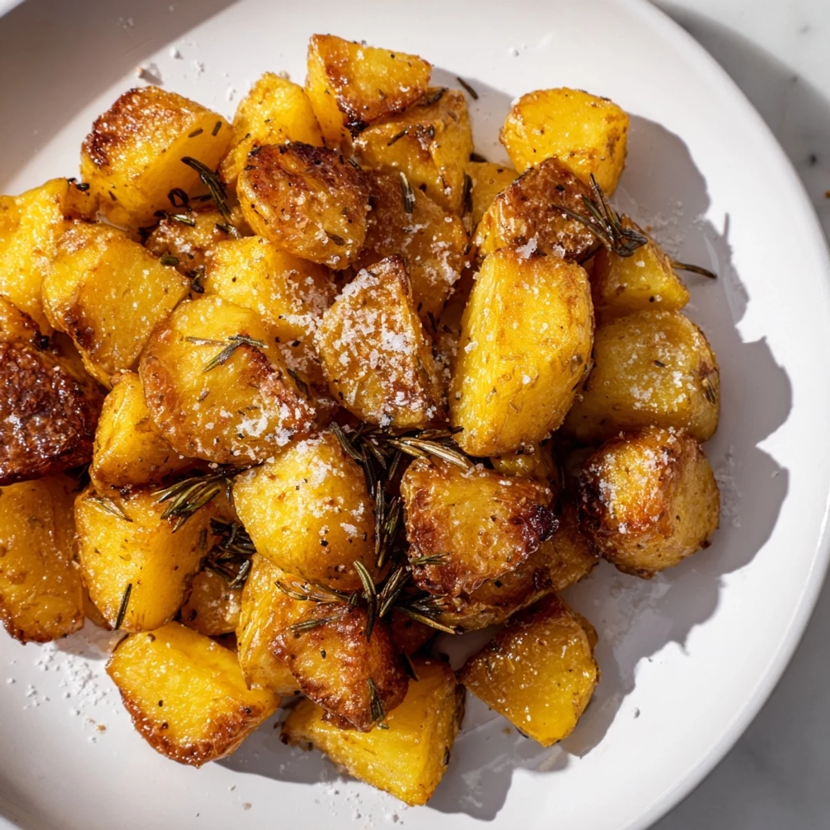 Fluffy inside, crispy outside: a fresh batch of flavorful beef tallow roasted potatoes, a must-try recipe.