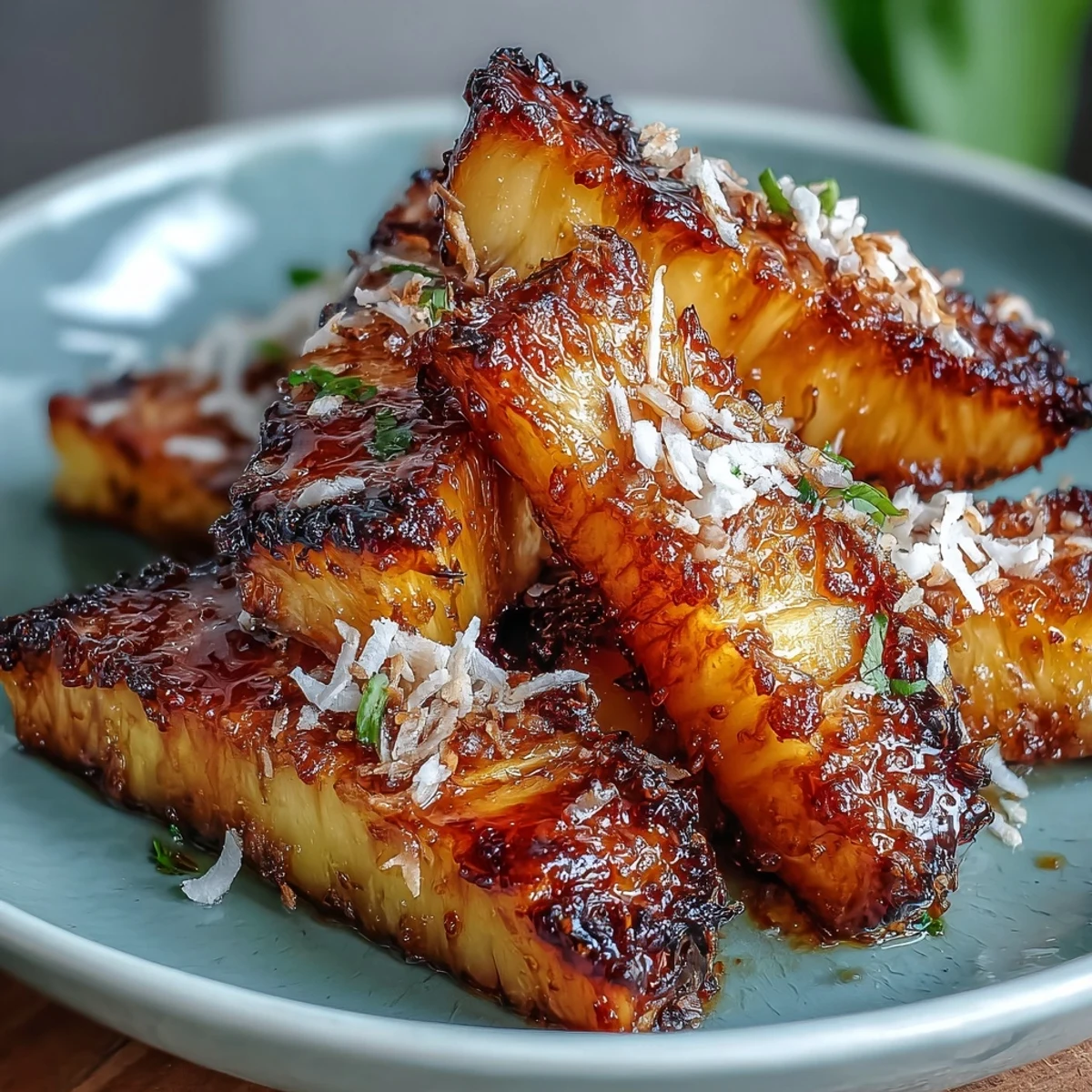 Honey Lime Roasted Pineapple