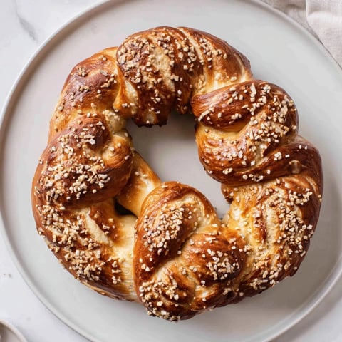 Warm, golden Bretzels Anneau de Fête, generously salted and ready to be enjoyed with your favorite dips.