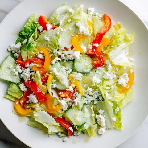 Crisp Bella Hadid Salad, a symphony of textures and flavors ready for a light, healthy meal.