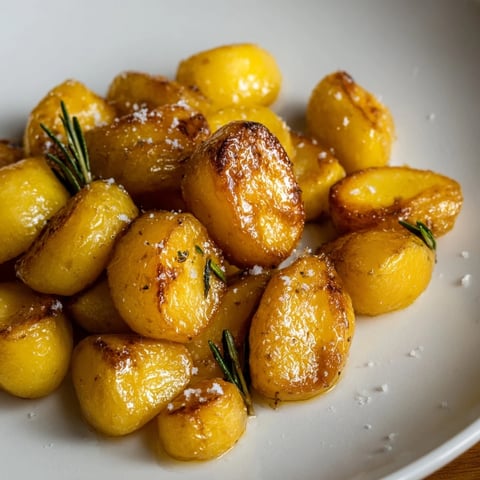 Golden and crispy beef tallow roasted potatoes, offering a savory, delicious side dish for dinner.