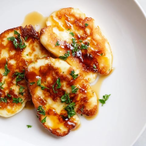 Golden, crispy Hot Honey Halloumi, drizzled with sweet and spicy glaze ready to enjoy.