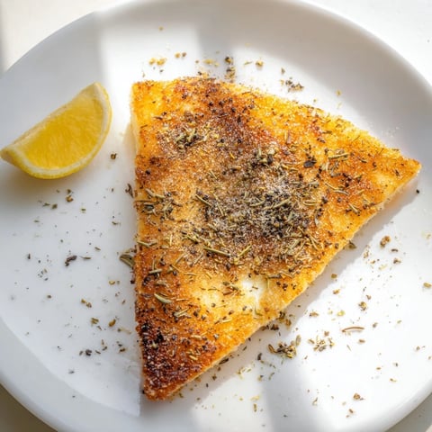 Golden-brown Greek saganaki cheese, crispy and sizzling, is ready with fresh lemon wedges.