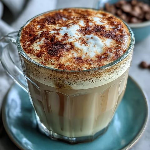 Creamy Hojicha Flat White in a white ceramic mug with toasty aroma notes.