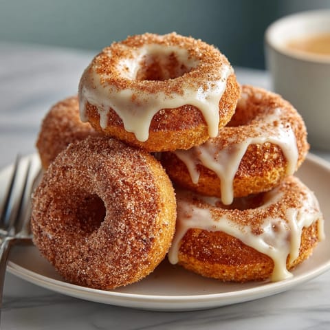 Golden Spiced Pumpkin Mini Donuts: the perfect fall treat, light, airy, and cinnamon-sprinkled.