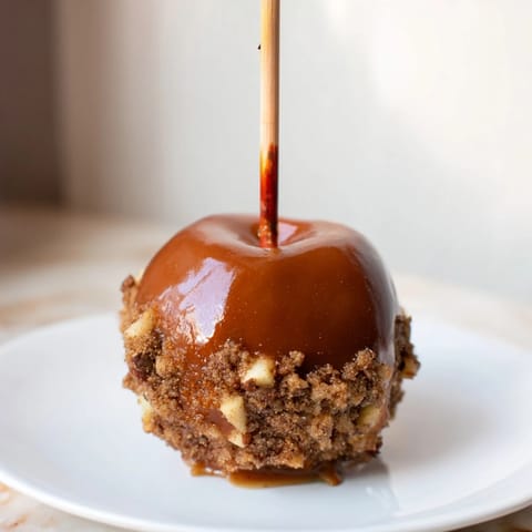 Delicious spiced muffin pops dipped in caramel, ideal for dessert lovers.  