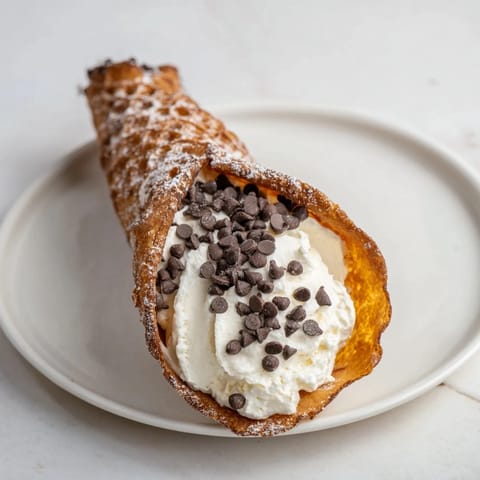 Quick Churro Cheesecake Cones