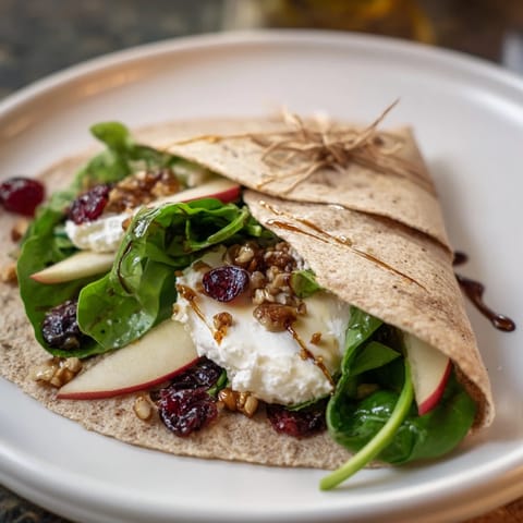 These easy Cranberry Goat Cheese & Walnut Wraps showcase the sweet cranberries alongside creamy goat cheese.