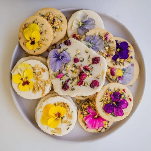 Spring Flower Dessert Tray