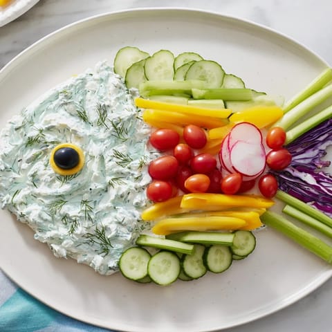 Ocean Blue Fish-Shaped Dip