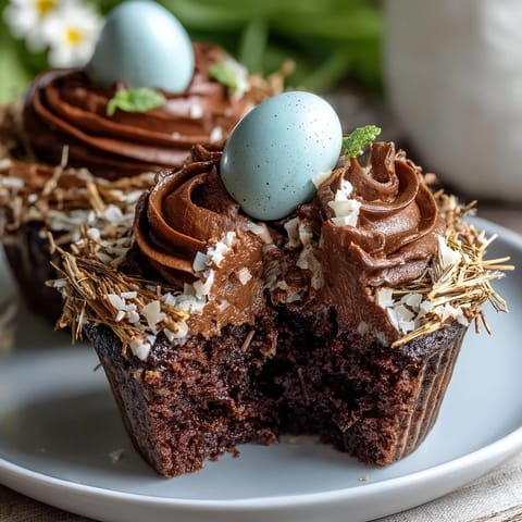 Easter Nest Cupcakes