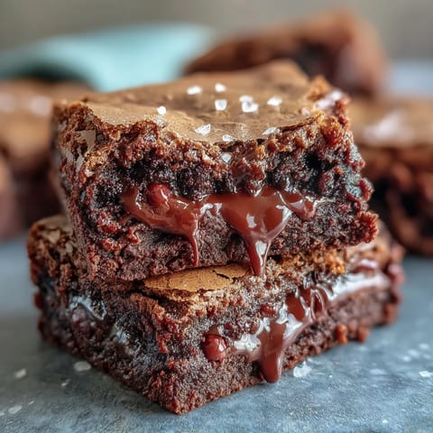 Rich tahini chocolate brownies with a marbled swirl, offering a decadent blend of nutty and chocolatey flavors in every fudgy bite.