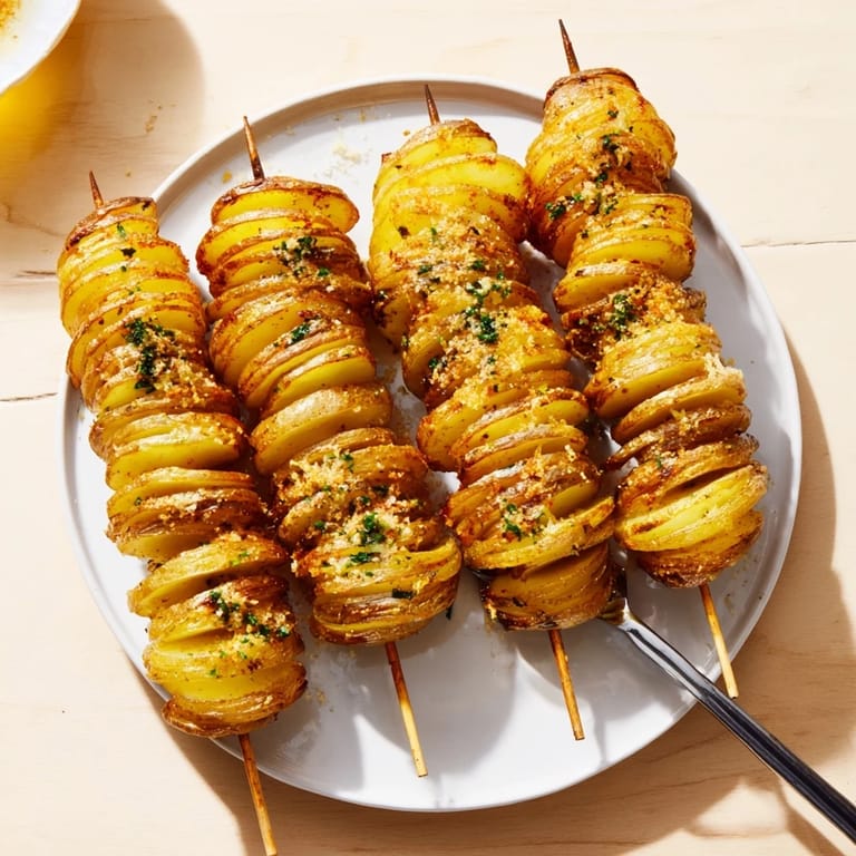 Deliciously seasoned Air-Fryer Tornado Potatoes, a fun, healthier side dish option.