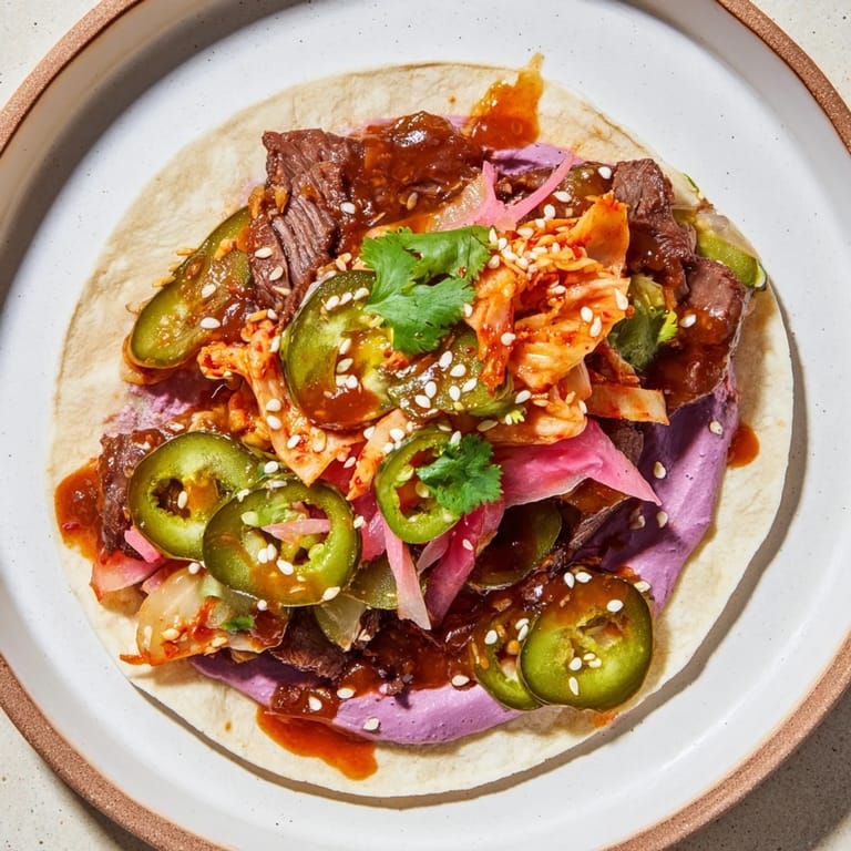 Delicious bowls filled with Korean-inspired protein, fresh toppings, and creamy ube sauce.