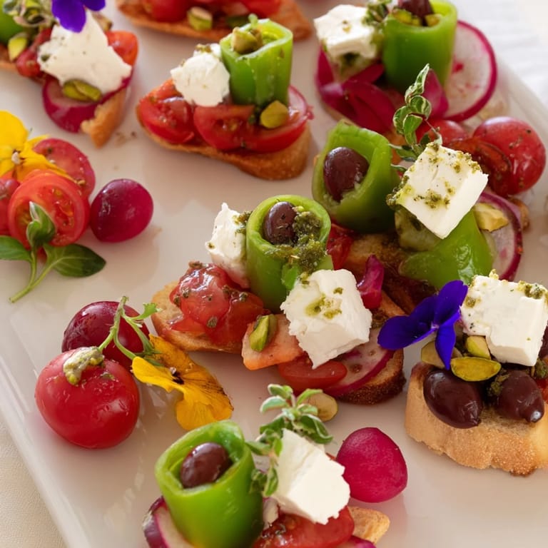 Appetizing photo of The Hanging Gardens: a beautiful, garden-inspired appetizer bursting with fresh ingredients.