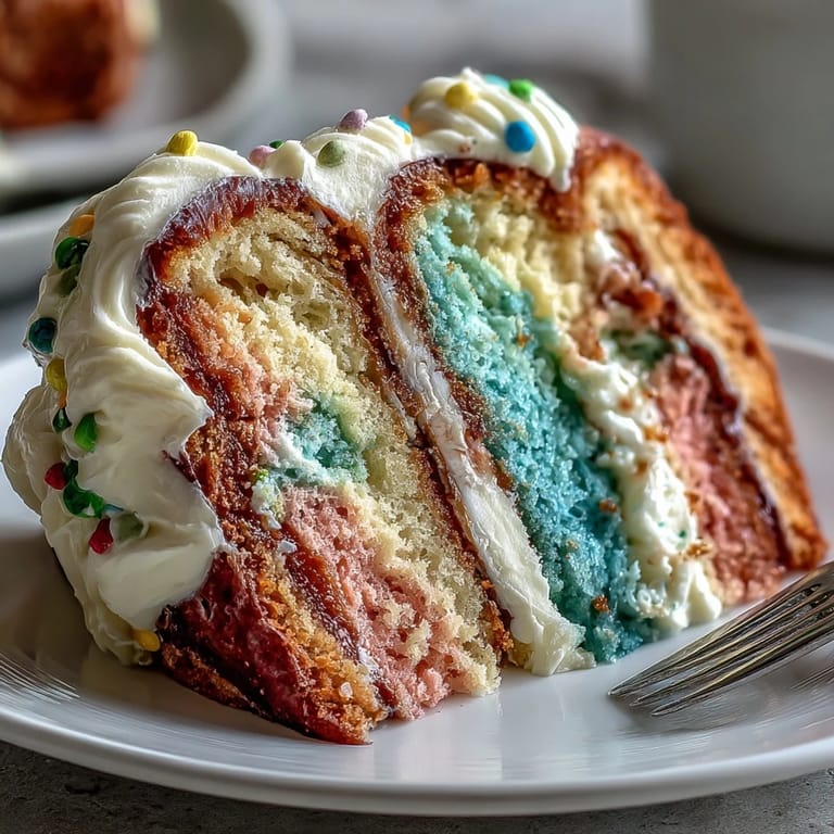 This stunning pastel pink and yellow ombre cake features silky buttercream layers, creating a dreamy spring dessert for special occasions.
