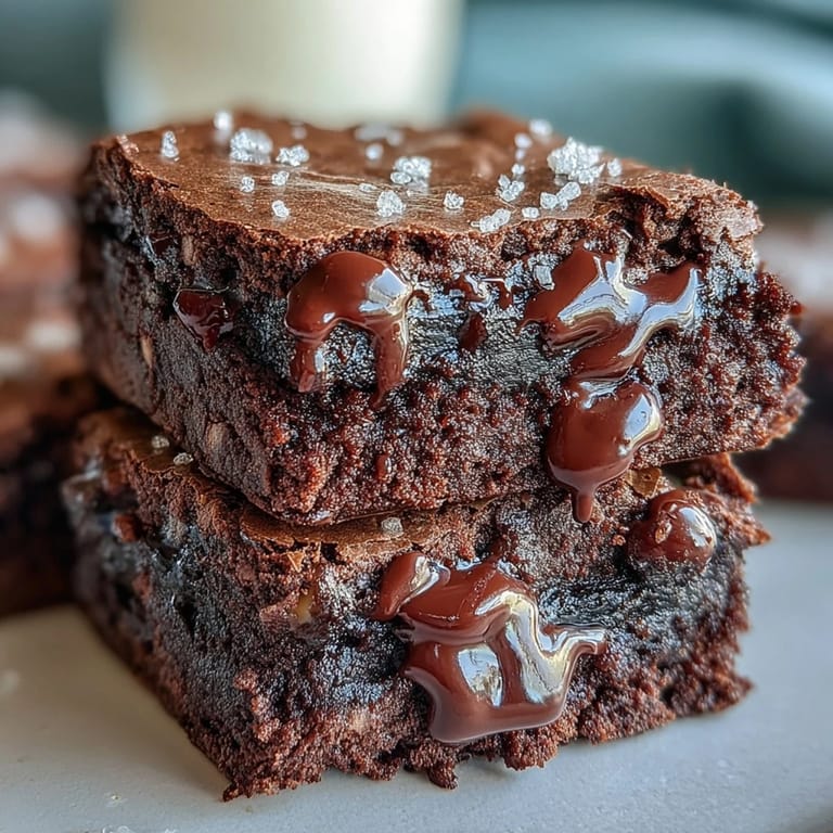 Decadent brownies swirled with creamy tahini and dark chocolate, delivering a luscious, nutty twist on a classic chocolate treat.