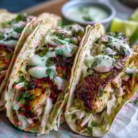 Fresh coconut lime grilled fish tacos with zesty marinade and crunchy cabbage slaw, perfect for a light summer meal.